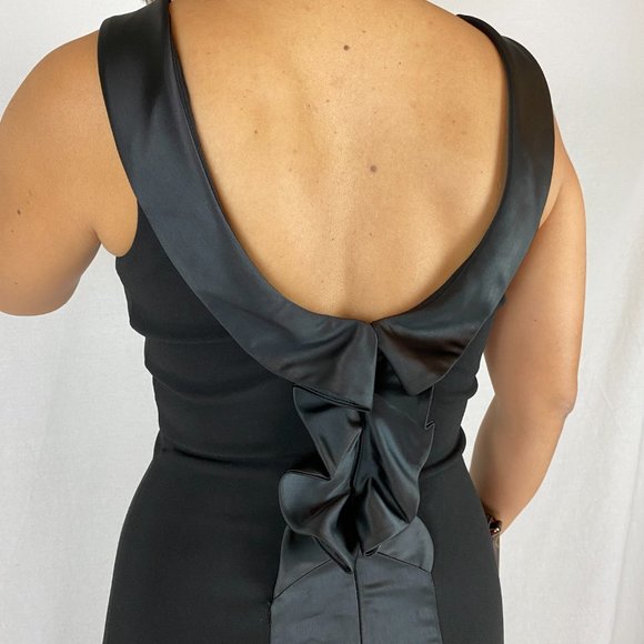 Vince Camuto Black Back Ruffle Evening Gown - Picture 5 of 8